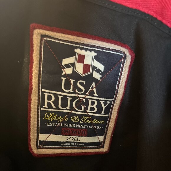USA Rugby Eastern Conference Jacket Men’s (2XL) Red/Black | Excellent Condition - Picture 8 of 9